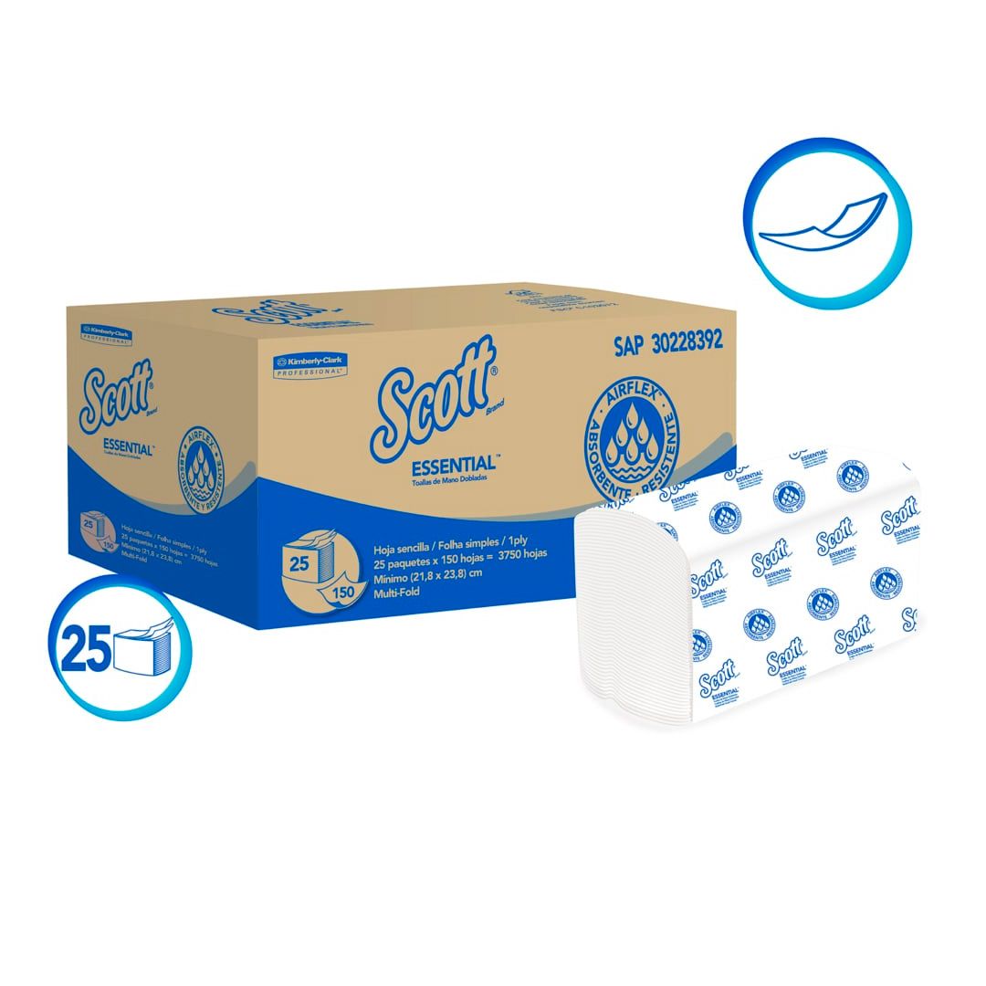 toalla-intercalada-essential-kcp-pack-x150-hojas-kimberly-clark-628